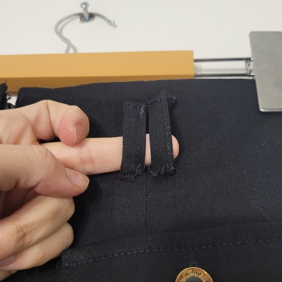 Les Belles Garconnes Vintage Classic Midi Skirt Black Casual Zip Womens Lined - Picture 8 of 15